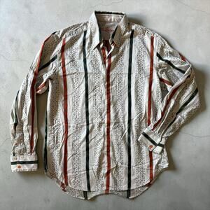 Robert Graham Long Sleeve Button-down Shirt Vertical Striped Large
